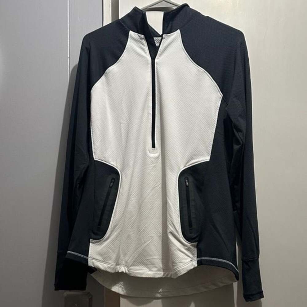 Black and White Quarter-Zip Pullover Under Armour